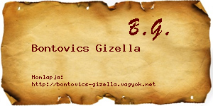 Bontovics Gizella névjegykártya